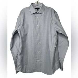 Banana Republic Classic Fit Non-Iron Men's Button Front Shirt Long Sleeve Size L